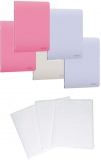 Pachet 5 caiete + coperti A5, coperta PP, dictando, diverse culori, Herlitz