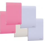 Caiet A4 60 file, hartie 70g/mp FSC, coperta PP, dictando, diverse culori, 5 buc/set, Herlitz