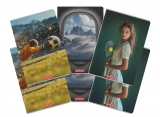 Caiet A4 80 file, hartie 70g/mp FSC mix, patratele, Megamix, diverse modele, 5 buc/set, Herlitz
