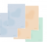 Caiet A4 80 file, hartie 70g/mp FSC, coperta PP, dictando, diverse culori, 5 buc/set, Herlitz