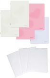 Pachet 5 caiete + coperti A4, coperta PP, patratele, diverse culori, Herlitz