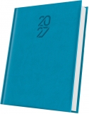 Agenda datata Tucson 2027 Herlitz, A5, 352 pagini, coperta buretata, culoare albastru deschis