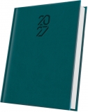 Agenda datata Tucson 2027 Herlitz, A5, 352 pagini, coperta buretata, culoare albastru petrol