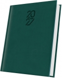 Agenda datata Tucson 2027 Herlitz, A5, 352 pagini, coperta buretata, culoare verde