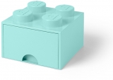 Cutie depozitare 40051742 LEGO 2x2 cu sertar, aqua