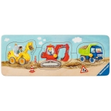 Puzzle Lemn Utilaje Constructii, 3 Piese Ravensburger