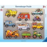 Puzzle Tip Rama Vehicule, 10 Piese Ravensburger