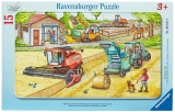 Puzzle Masinarii, 15 Piese Ravensburger