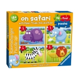 Puzzle Safari, 2/3/4/5 Piese Ravensburger
