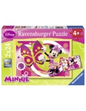 Puzzle- O Zi Cu Minnie, 2X24 Piese Ravensburger