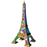 Puzzle 3D Turnul Eiffel Cu Inimioare, 216 Piese Ravensburger