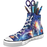 Puzzle 3D Suport Pixuri Sneaker Astronaut, 108 Piese Ravensburger