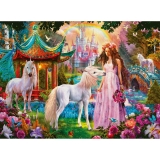 Puzzle Lumea Unicornilor, 100 Piese Glitter Ravensburger