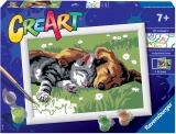 Pictura Pe Numere - Catelus Si Pisicuta Ravensburger