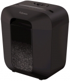Distrugator documente manual Powershred LX25M, 6 coli, mini-cut, negru Fellowes