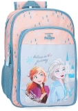 Ghiozdan scoala fete, Disney Frozen Believe in the Journey, 2 compartimente, multicolor