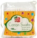 Betisoare ORL pentru urechi, bumbac, 100 buc/cutie, IZIS