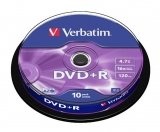 DVD+R 16X 4.7GB SP 10 bucati Verbatim