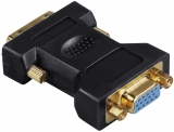 Adaptor VGA - DVI, stecher DVI - priza VGA, aurit, ecranat Hama