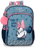 Ghiozdan adaptabil scoala fete, Disney, Minnie Mouse Make it Rain Bows