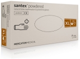 Manusi examinare latex, cu pudra, XL, 100 buc/set Santex