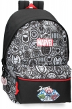 Rucsac baieti, Marvel Avengers Heroes, buzunare laptop/tableta, negru