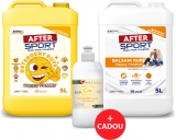 Pachet detergent 5L si balsam 5L Happyfamily + Cadou detergent vase ecologic EcoSviz 500mL