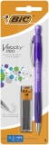 Creion mecanic Velocity PRO, 0.5 mm, corpul in culori diferite, 1 bucata + 12 mine HB BIC
