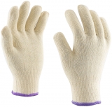 Manusi tricotate, din 3 fire, marime: 08, Alb murdar, Rock Safety Puku