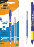 Roller gel termosensibil BIC Illusion, 1 roller albastru + 2 rezerve 