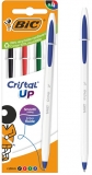 Pix BIC, Cristal Up, diverse culori, 4 buc/set