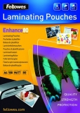 Folii laminare 80 microni Fellowes A3, mata, Enhance 100 coli/top