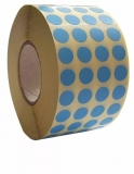 Etichete rotunde 10 mm albastre 12860 etichete/rola
