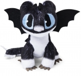 Jucarie de plus Dragon Lumina Noptii, 20 cm, negru Spin Master