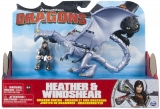 Figurina dragon cu calaret Heather si Windshear Spin Master
