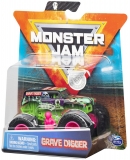 Masina de jucarie metalica, scara 1 la 64, Grave Digger Monster Jam Spin Master