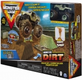 Masina de jucarie macheta Monster Dirt set camioneta cu nisip si accesorii cu rampa Monster Jam Spin Master