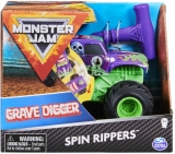 Masina de jucarie Grave Digger, seria Spin Rippers, scara 1 La 43, Monster Jam Spin Master