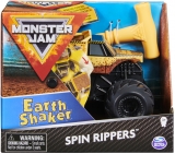 Masina de jucarie Earth Shaker, seria Spin Rippers, scara 1 la 43, Monster Jam Spin Master