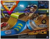 Masina de jucarie set cascadorii rampa Campionilor Monster Jam Spin Master