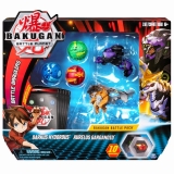 Set de lupta figurine Bakugan cu 5 bile Darkus Hydorous si Aurelus Garganoid Spin Master