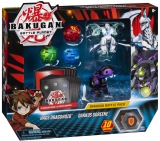 Set de lupta figurine Bakugan cu 5 bile Haos Dragonoid si Darkus Goreene Spin Master