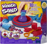 Set de joaca nisip kinetic, Sandtastic cu 10 accesorii si nisip, Spin Master