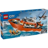 Barca de salvare si elicopter ale Pazei de Coasta 60504 LEGO City