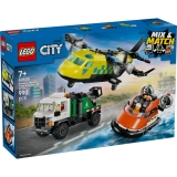 Avion, autospeciala de service si aeroglisor in versiuni adaptat 60505 LEGO City