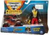 Masina de jucarie Macheta Blestemul Piratilor si figurina Capitanul Negru Monster Jam Spin Master