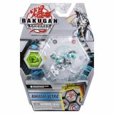 Figurina bila Bakugan S2 Ultra Dragonoid Blue cu card Baku-gear Spin Master