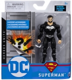 Figurina Superman flexibila, negru, 10 cm, cu 3 accesorii Spin Master