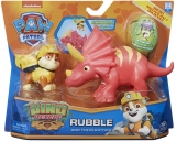 PATRULA CATELUSILOR SET FIGURINA CATELUS RUBBLE SI DINOZAUR TRICERAPTOR SPIN MASTER