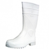 Cizme pvc M5, talpa antiderapanta, marimea 43, alb